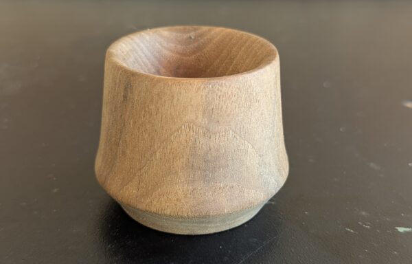 Walnut egg cup