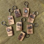 handmade wooden keychains
