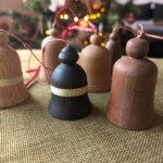 handmade wooden christmas bells